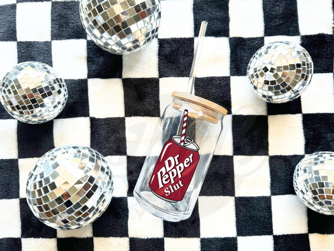 Dr Pepper Beer Glass Can | Dr Pepper Tumbler | Glass Coffee Cup | Soda ...