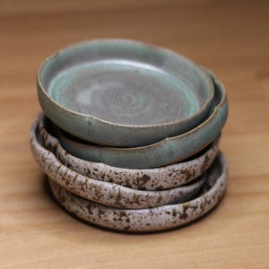 Ceramic flower jewelry dish- handmade pottery