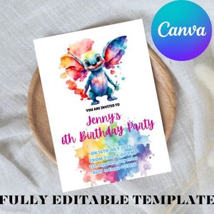 Modèle d'invitation d'anniversaire modifiable de point, invitations de fête d'anniversaire imprimables, invitation numérique de fête d'enfants, invitation numérique de carte d'anniversaire