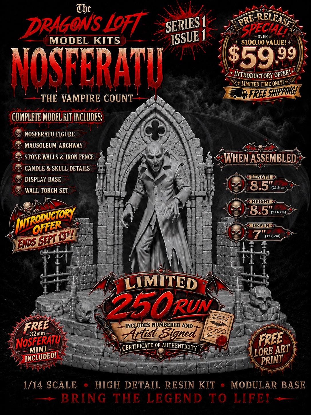 Resin Model Kit Nosferatu - Etsy