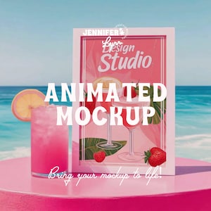 Wall Art Mockup - Animated Video Mockup for Minimalist Frame Design, Ideal for Digital Art & Poster Display, Creative Wall Decor