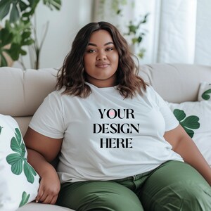 St. Patrick&#39;s Day Shirt Mockup Unisex Crew Neck Mockup St Patrick T-Shirt Mock Up White Shirt Mockup St Patricks Day Mock Magical Mockup