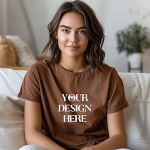 Espresso Shirt Mockup Oversized Mockup Boho Mockup Comfort Colors 1717 Espresso Mockup Retro Mockup Aesthetic Espresso Mockup Brown Shirt
