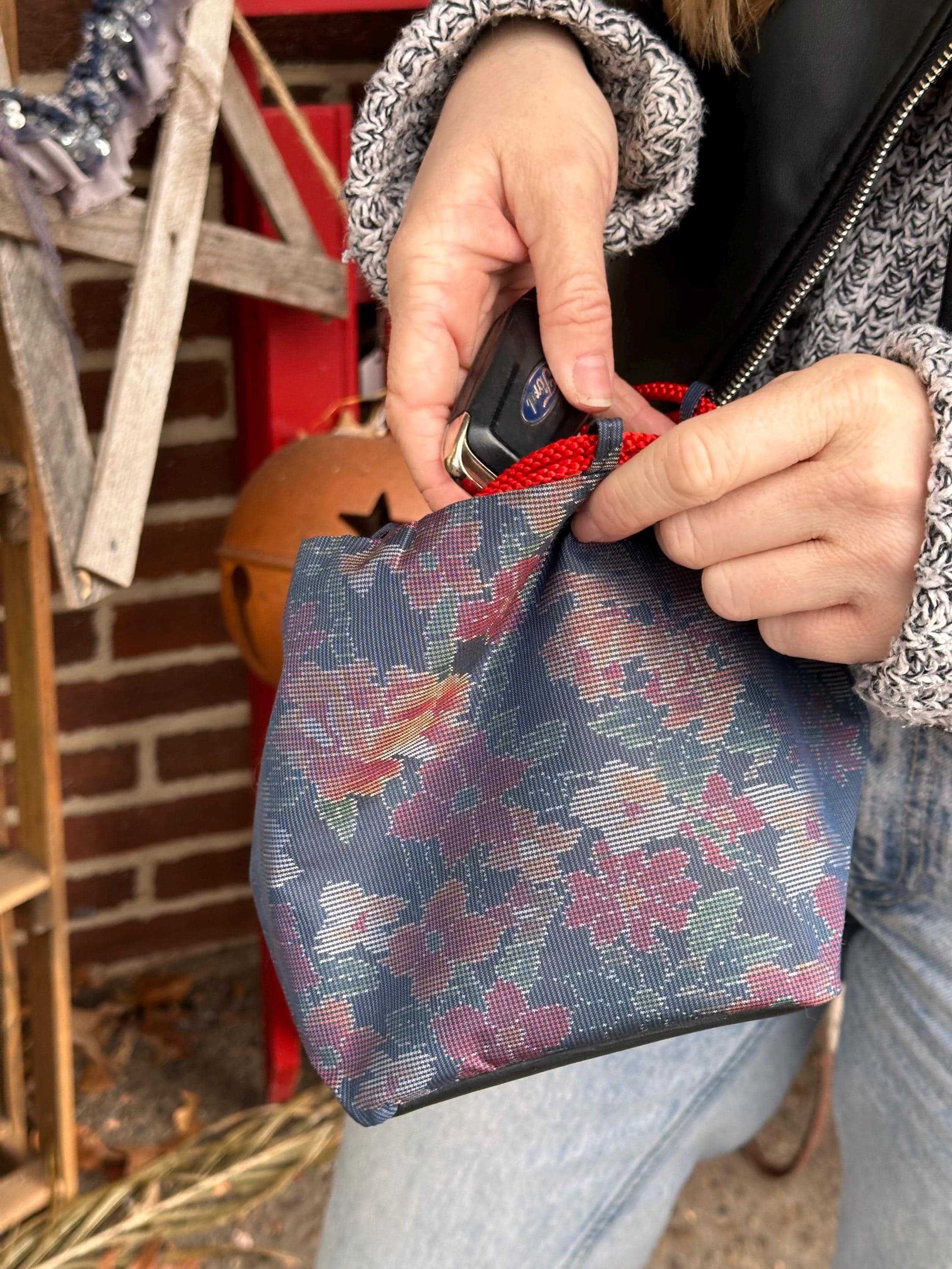 Vintage Kinchaku Bag - Etsy