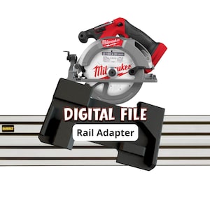 Adaptador de sierra de mesa Milwaukee para riel guía Dewalt/STL + lima digital 3MF