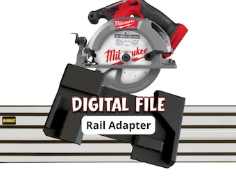 Milwaukee-rupszaagadapter voor Dewalt-geleiderail | Digitaal STL + 3MF-bestand