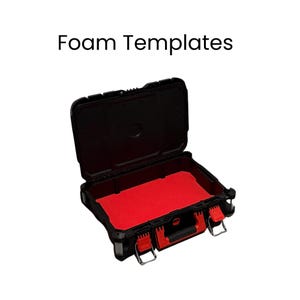 Milwaukee Packout Box Foam Insert Template DXF