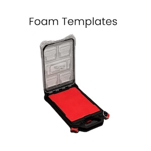 Milwaukee Packout Compact Slim Organizer Foam Insert Template DXF