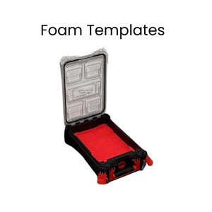 Milwaukee Packout Compact Organizer Foam Insert Template DXF