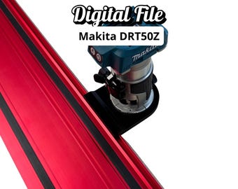 Router Adapter for Makita DRT50Z | Fits Milwaukee GR1400 Rail | STL + 3MF Digital Files