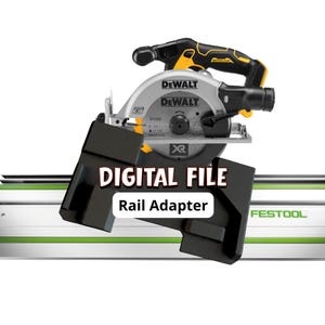 Adaptador de sierra de mesa DeWalt para rieles guía Festool / STL + archivo digital 3MF