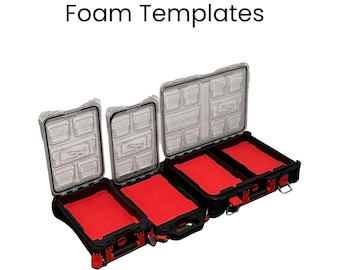 Milwaukee Packout Foam Templates DXF – Compact Organiser Slim Organiser Set