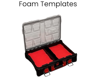 Milwaukee Packout Organiser Foam Insert Template DXF