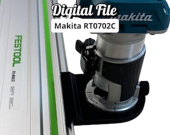 Router Adapter for Makita RT0702C | Fits Festool Guide Rail | Digital STL + 3MF Files