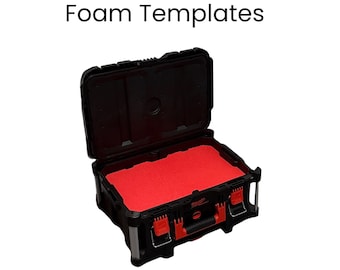 Milwaukee Packout Large Box Foam Insert Template DXF