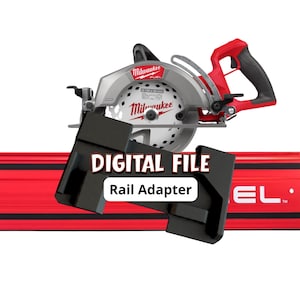 Milwaukee M18-rupszaagadapter - digitale STL voor GR1400-rail