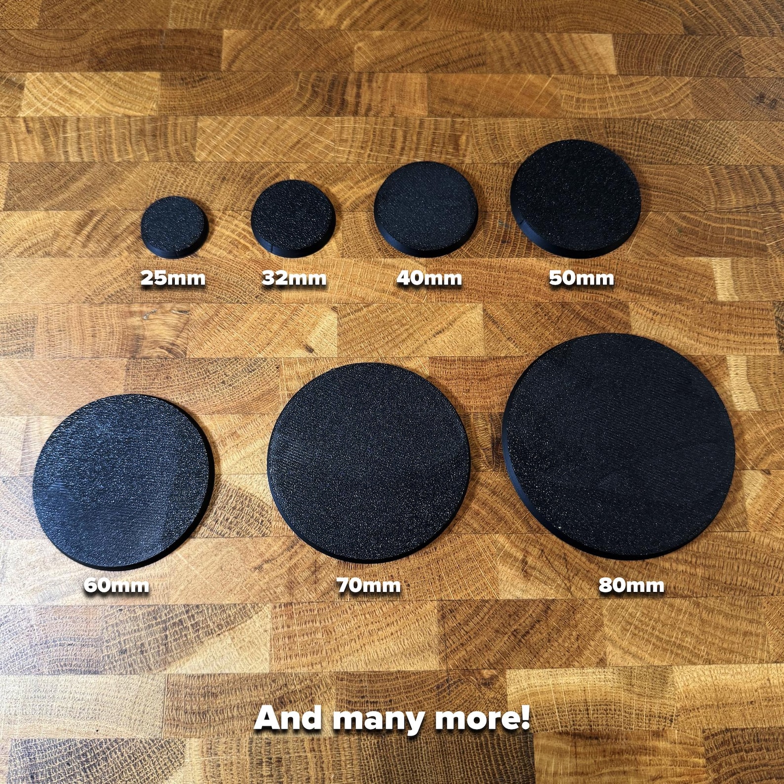 Bulk Miniature Bases for Tabletop Wargames | Round Plastic Bases (25mm ...