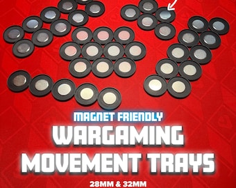 Bandejas de Movimento Warhammer para Bases Magnetizadas - 28 mm e 32 mm
