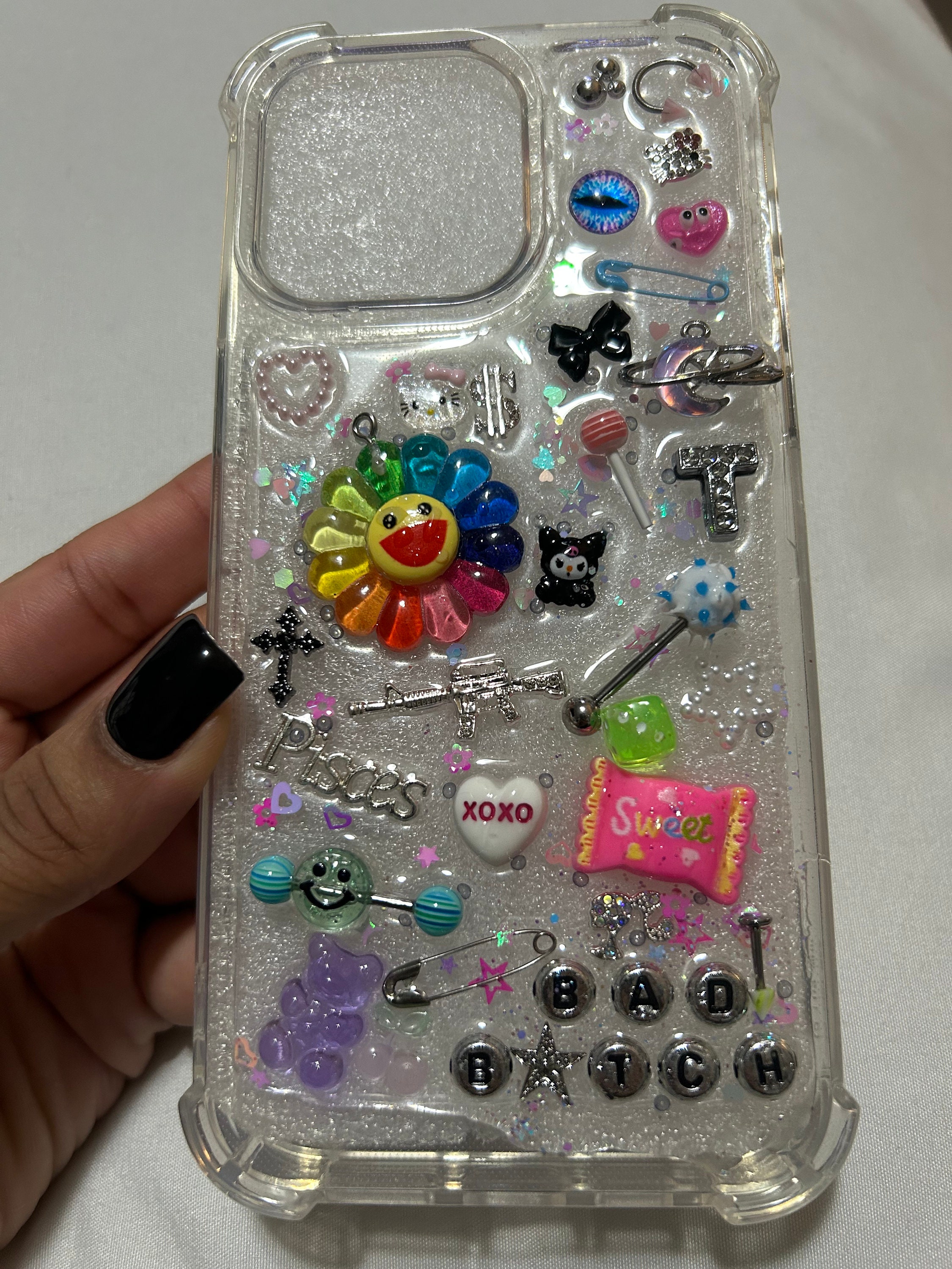For Samsung Galaxy A14 5G, Bling Glitter Phone Case w/ Tempered Glass &  Lanyard