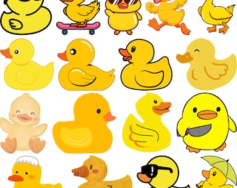 Duck Svg Bundle, Duck Clipart, Duck Cut File, Duck Png, Rubber Duck Clipart, Yellow Duck Svg, Cute Duck Svg, Svg Files For Cricut,