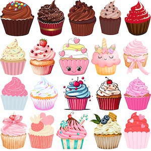 Cupcake svg bundle, cupcake silhouette, birthday svg, dessert svg, Sweets svg, Cupcake clipart, Cute Cupcake SVG, Cupcake SVG  Cricut