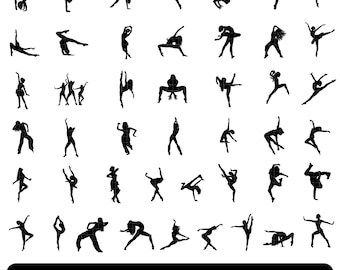 Dance svg bundle, Dance silhouette, Dancers svg, Dancer silhouette, Dance clipart, Dance mom svg, Dance team svg, Dance couple svg, Cut file