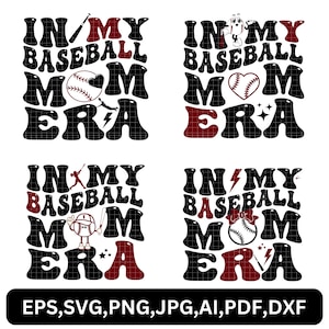 In my baseball mom era svg png, Baseball mom shirt svg, Mom era svg, Baseball lover svg, Sports mom svg, Baseball mama svg, Retro mom svg
