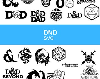 Dnd Svg Bundle, Dnd Png Bundle, Dnd Dragon SVG Designs, Dnd clipart, Dnd svg files for cricut, Dnd Dxf Bundle, Dnd Silhouette Designs