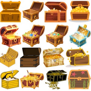 Treasure Chest SVG Bundle, Treasure Chest , Pirate Treasure svg, Treasure box svg, Bounty svg, Treasure Outline Cut Files Cricut