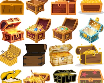 Treasure Chest SVG Bundle, Treasure Chest , Pirate Treasure svg, Treasure box svg, Bounty svg, Treasure Outline Cut Files Cricut