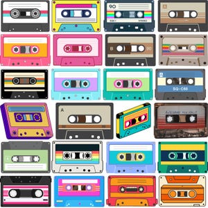Kassette SVG Bundle, Audio Kassette SVG, Kassette Tape geschnitten Datei, Retro Kassette Vektor, Kassette Cut Files, Kassette Clipart, Vintage Tape geschnitten Datei
