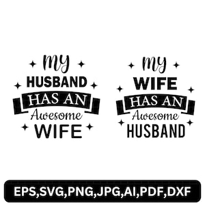Mein Mann hat eine tolle Frau svg, Meine Frau hat eine tolle Frau svg, lustige Mann Frau Zitate, lustige Frau Hemd, Schnittdateien, Cricut Dateien