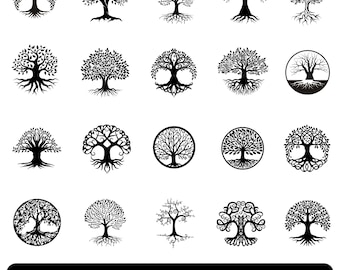 Tree of life svg bundle, Tree of life clipart, Family reunion tree svg, Family tree silhouette, Autumn tree svg, Our roots run deep svg