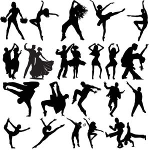 Dance SVG Bundle, Dancer Girl Svg, Dance Team Svg, Dance Silhouette, Dancing Svg Cut Files For Circut, Dance Lover Svg, Dance Clipart,