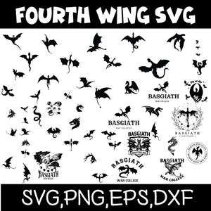 Dragon Rider Svg Bundle, Basgiath War College Svg,Fourth Wing Bundle Svg,Bookish Shirt,Romantasy Fantasy,Violet Sorrengail,files for circuit