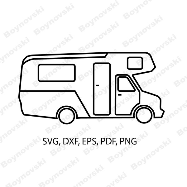 Wohnmobil svg, dxf, eps, pdf, png, Camping Plotter datei