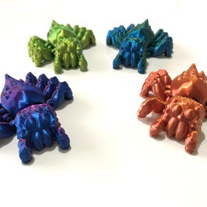 Articulated Spider Jumping Spider Fidget Toy Small Gift 3D Printed Dual Colours
