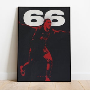 Trent Alexander-Arnold Poster for Print, 66 Poster, Liverpool FC, Soccer Wall Art, Sports Bedroom Posters