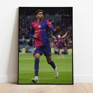 Lamine Yamal Poster für Druck, ""Calma"", Fußball-Wandkunst, Sport-Schlafzimmer-Poster."