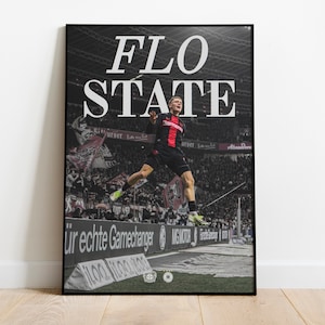 Florian Wirtz Poster for Print, &quot;Flo State&quot;, Bayer Leverkusen, Soccer Wall Art, Sports Bedroom Posters
