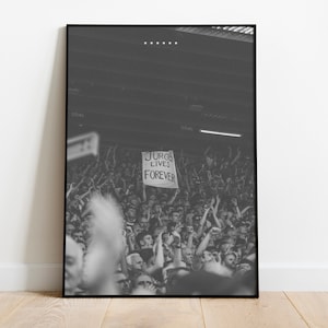 Liverpool FC, Jurgen Lives Forever Poster for Print, Jurgen Klopp, Sports Poster, Soccer Wall Art, Sports Bedroom Posters