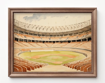 Baseball Field Art Nursery Decor Baseball Kids Room Art Baseball Theme Nursery Sports Art Kids Room Baseball Decor by Bespoke Littles
