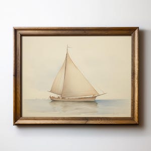 Sailboat Nursery Print Nautical Kids Room Art Vintage Sailing Nursery Decor Yacht Kids Room Ship Nursery Art Nautical Decor Bespoke Littles