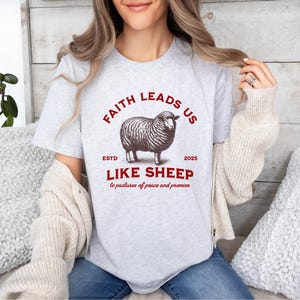 Faith Leads Us T-Shirt Christian Shirt for Christian Gift for Worship Shirt of Jesus Saves Shirt for Faith Based Shirt Christian Apparel