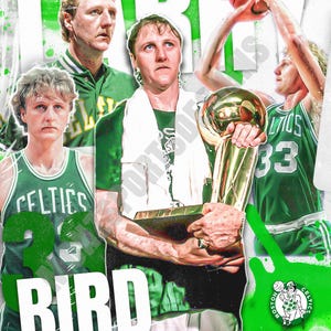 Larry Bird Boston Celtics Basketball Grafik