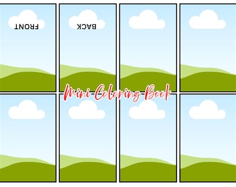 Mini Coloring Book Template: Editable Drag & Drop Canva Design (PDF Download)
