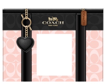 Coach Paper Bag 16x13 Black - Etsy