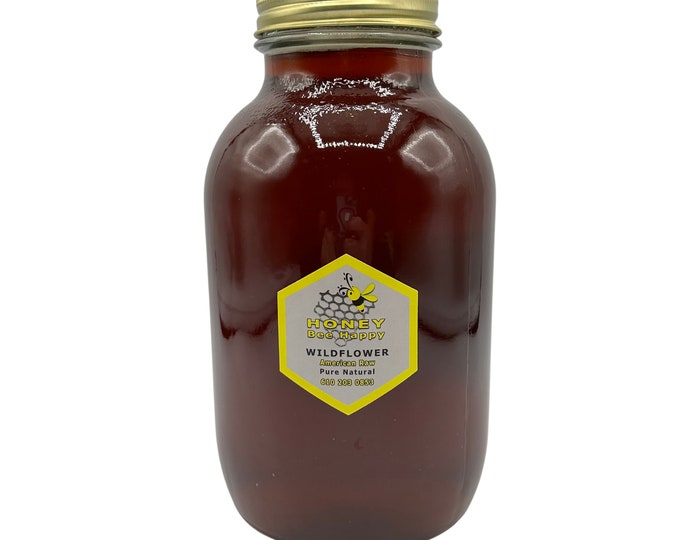 Premium Pure Raw WILDFLOWER HONEY – 5 lbs. | 100% Natural Sweetener | South Jersey
