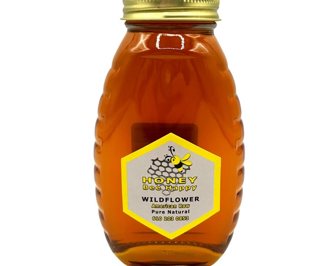 Premium Pure Raw WILDFLOWER HONEY – 1 lb (16oz) | 100% Natural Sweetener | South Jersey Honey