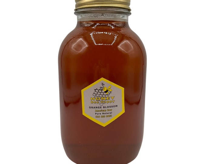 Premium Pure Raw Orange Blossom Honey – 5 lbs | 100% Natural Florida Honey & Sweetener